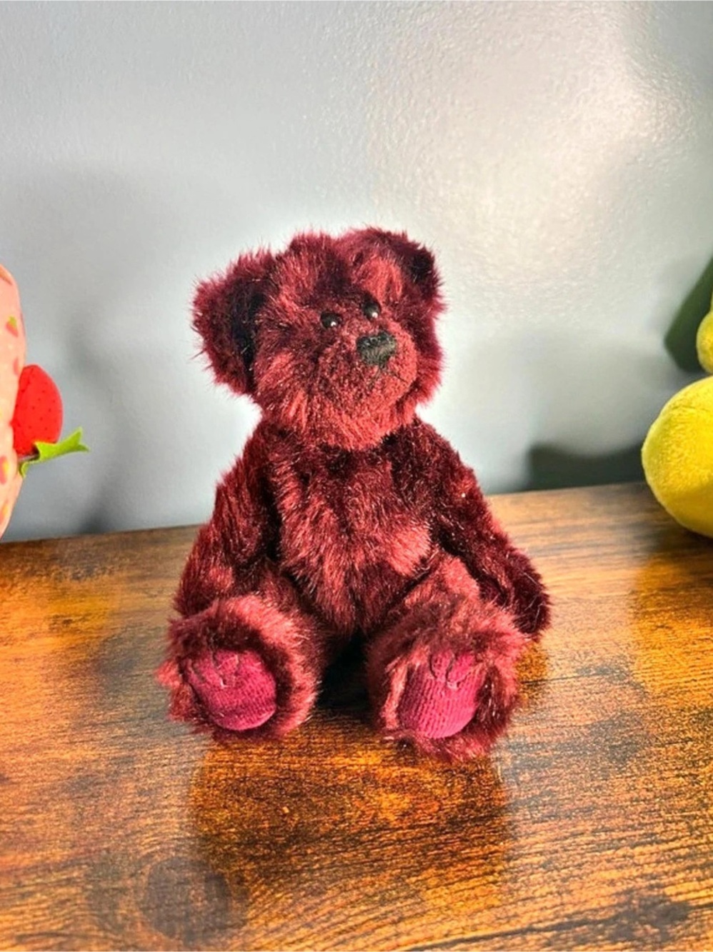 Red Teddy Bear Plush Like New
